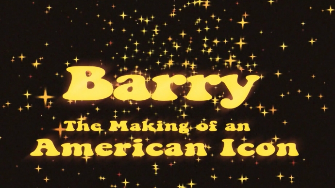 A screenshot from a promo for Barry: The Making of an American Icon