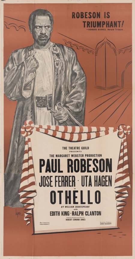 Poster for Robeson's "Othello," 1944.