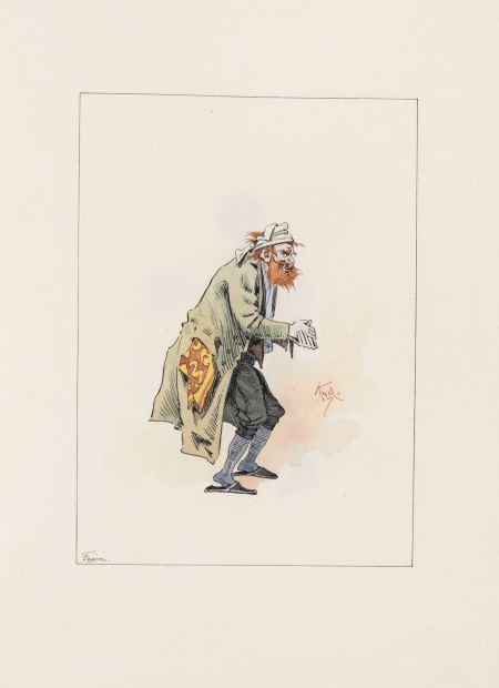 Drawings of characters from Charles Dickens's Oliver Twist
