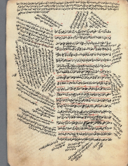 Page of manuscript on astronomy
