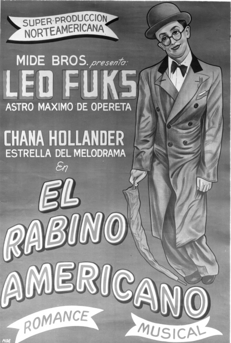 Poster for El Rabino Americano starring Leo Fuchs