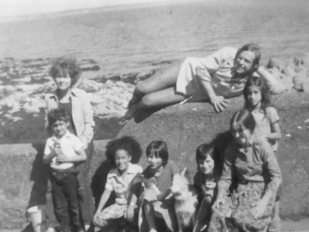 Fanny Howe and her children (with family friends). Courtesy of the author.