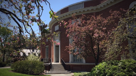 Exterior of Houghton Library