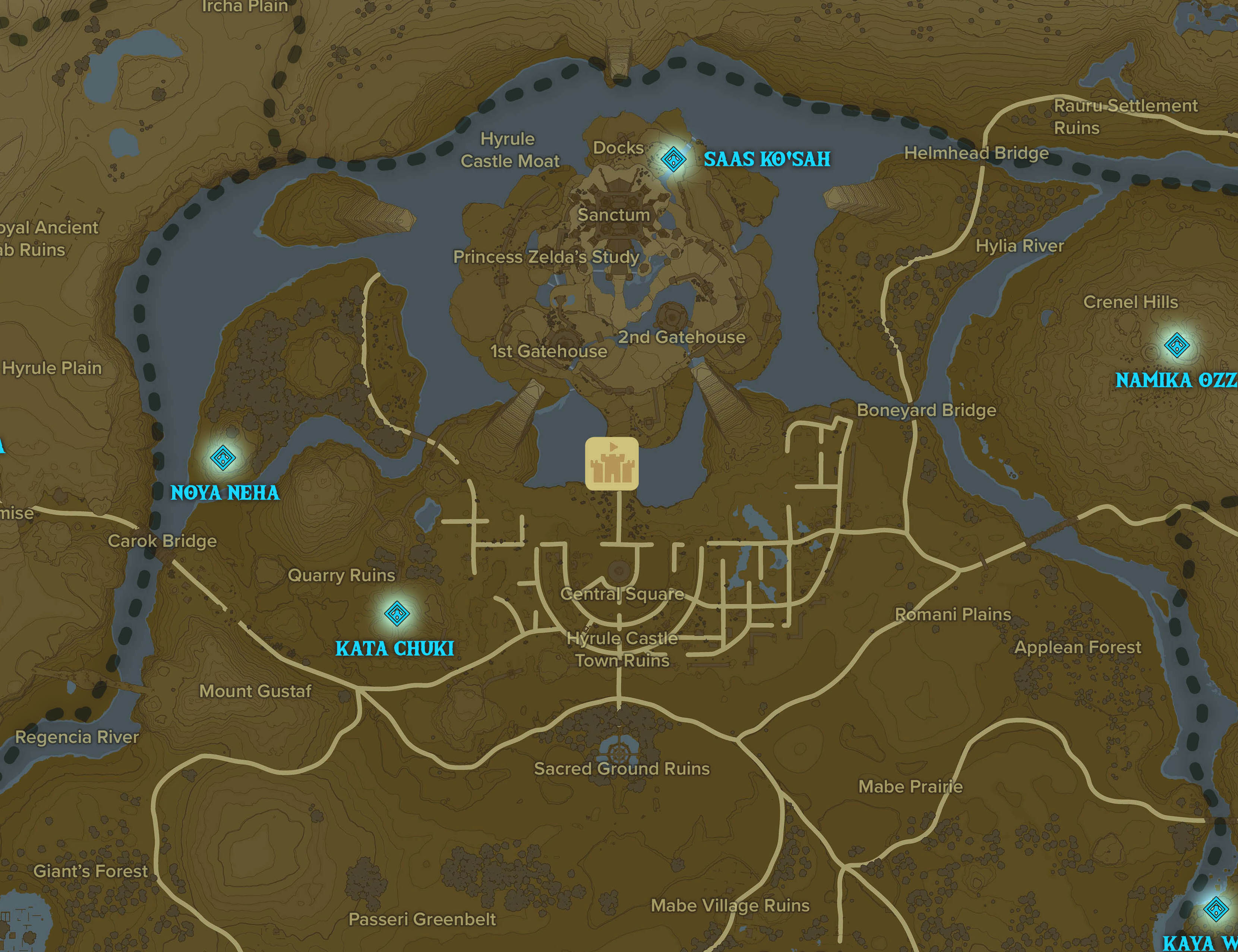 Maps and Locations, Hyrule Map