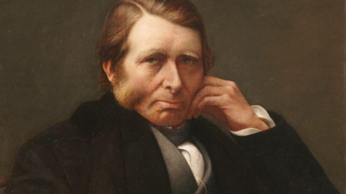 Charles Herbert Moore, Portrait of John Ruskin, 1876-1877