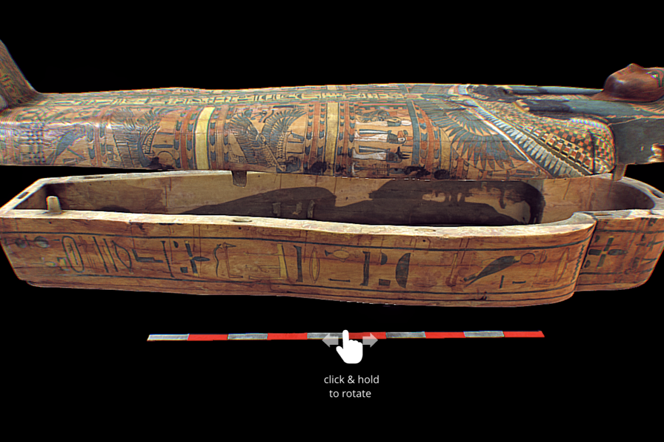 Coffin of Ankh-Khonsu 3D visualized