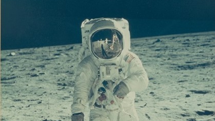 Neil Armstrong. Photograph of Buzz Aldrin on the Moon, 1969.