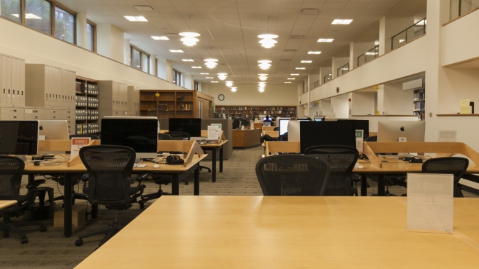 The Media Lab in Lamont Library