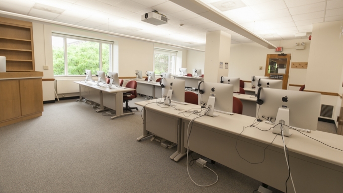 The Media Lab Annex in Lamont Library
