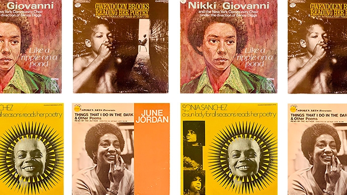 A selection of colorful album covers