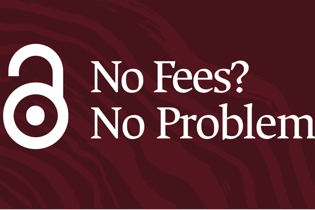 A graphic with the event title "No Fees? No problem"