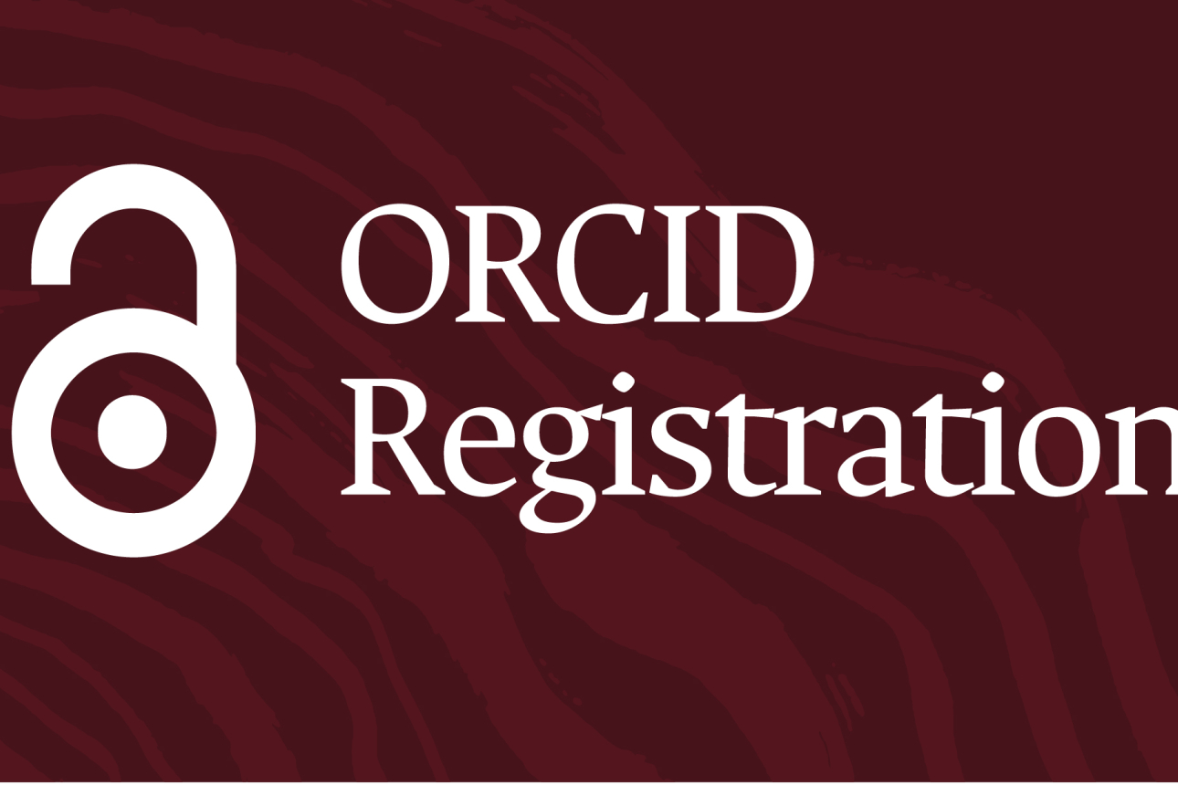 A graphic with the event title "ORCID registration: