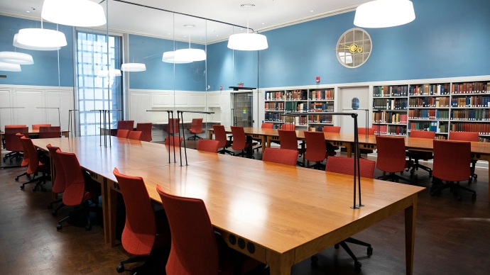 Houghton Library's reading room