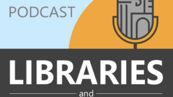 libraries and museums podcast logo