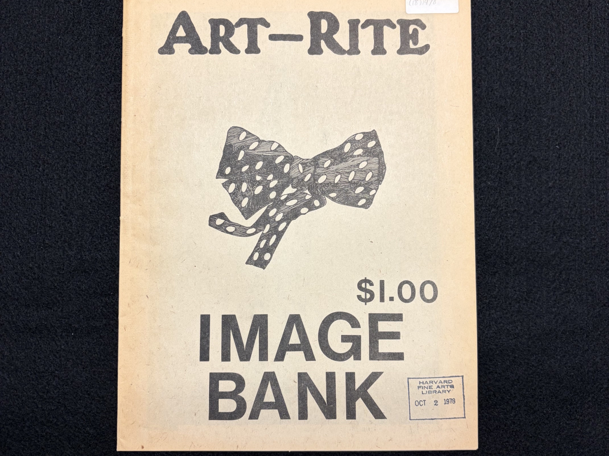 Cover image of Image Bank guest issue featuring drawing of a bow 