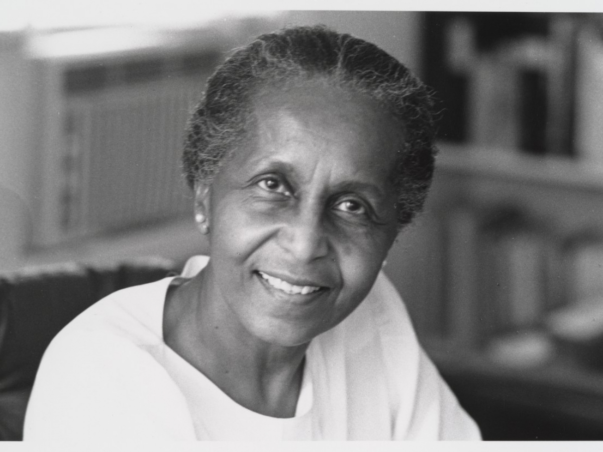 portrait of eileen southern looking at the camera and smiling