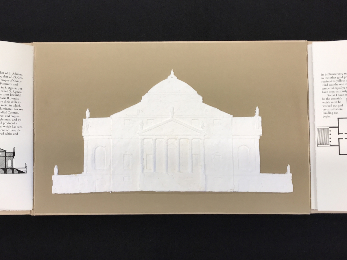 Image of pages from Palladio's Artist Book