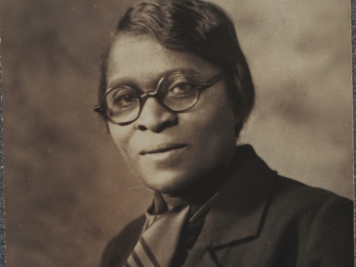 Photograph of educator Charlotte Hawkins Brown. 