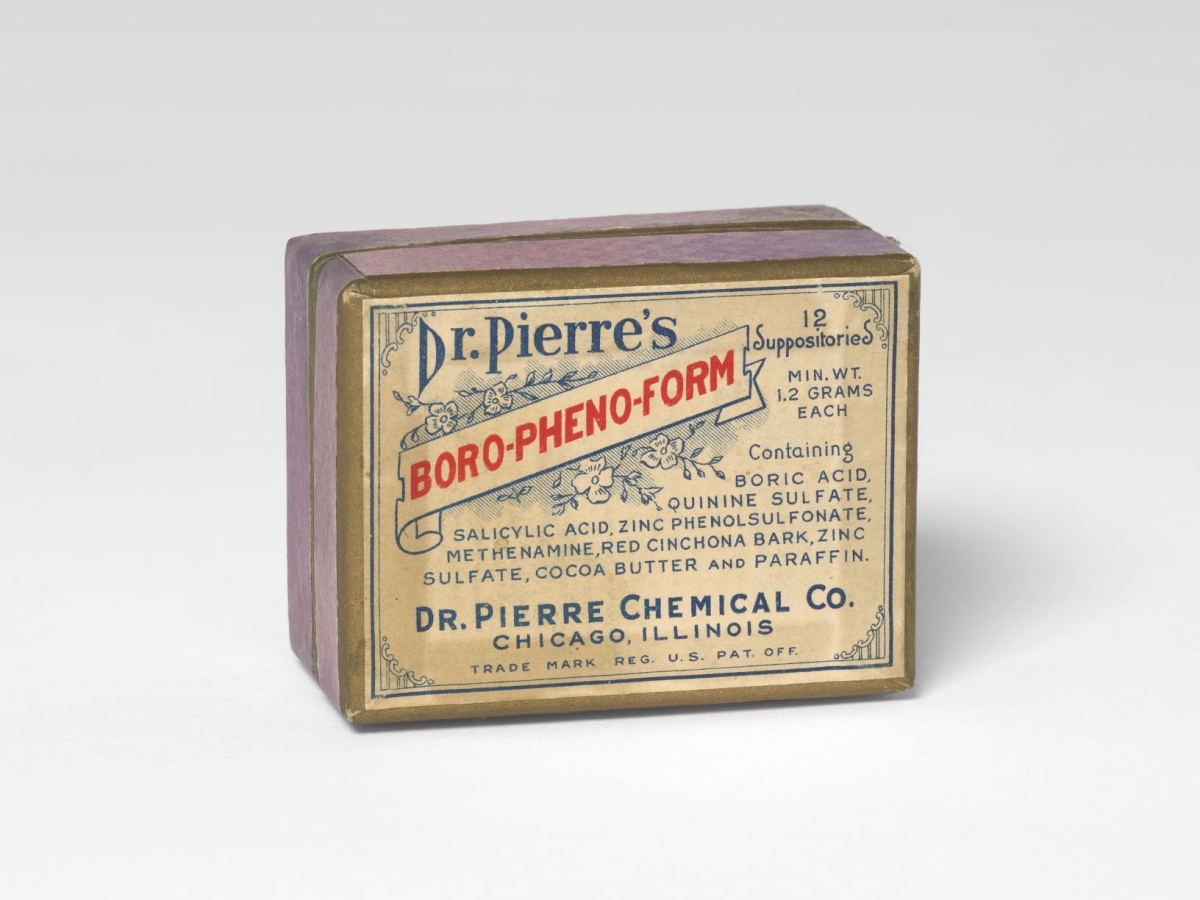 Small box of Dr. Pierre's suppositories 