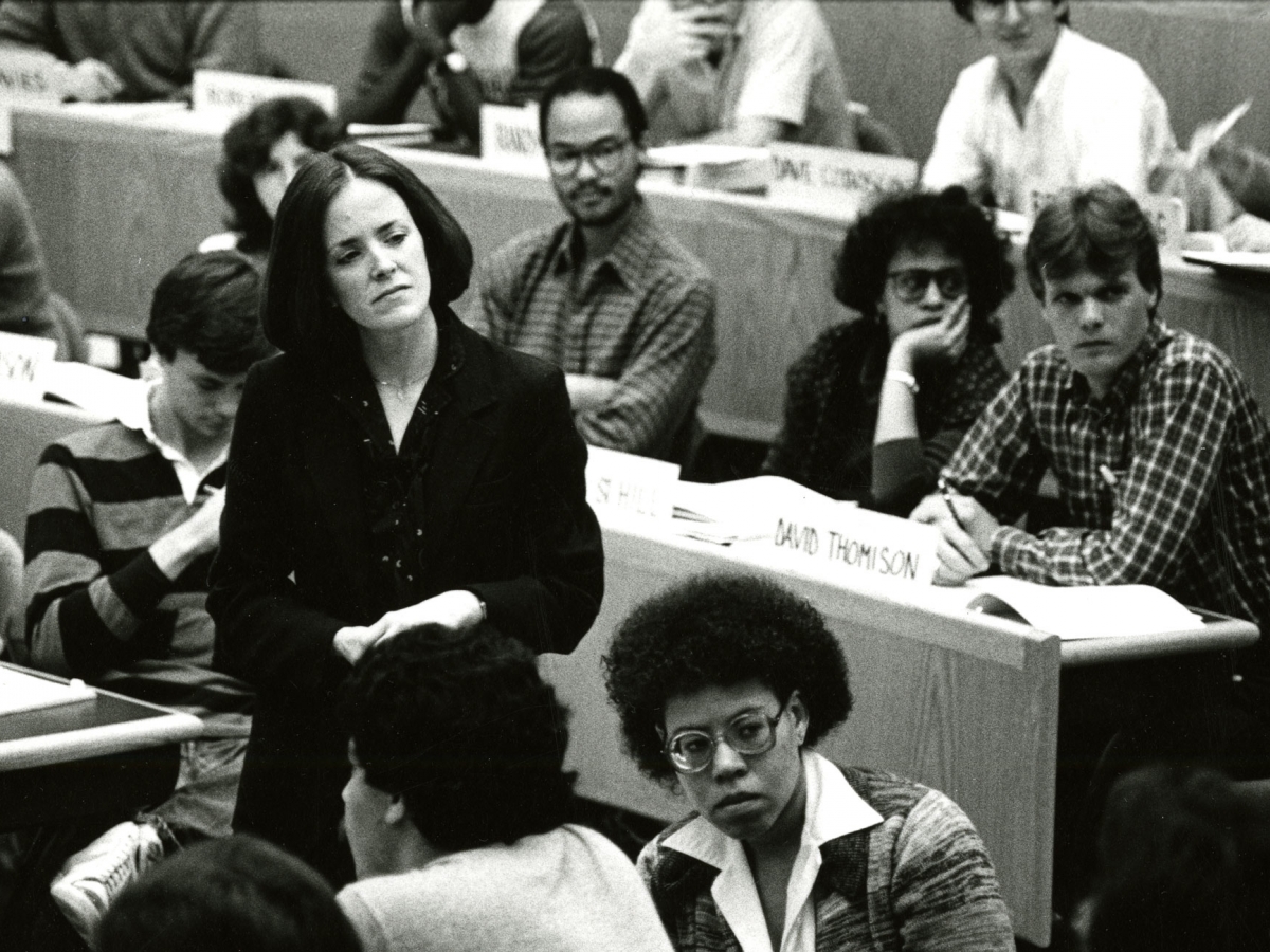 A female professor at HBS