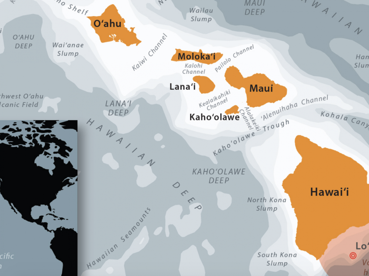 Map of Hawaii