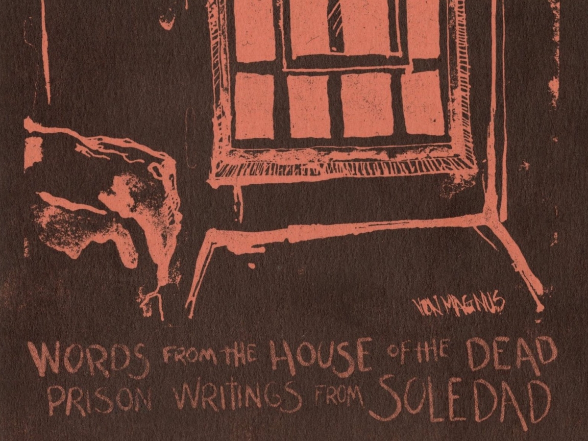 Book cover displays prison window with bars