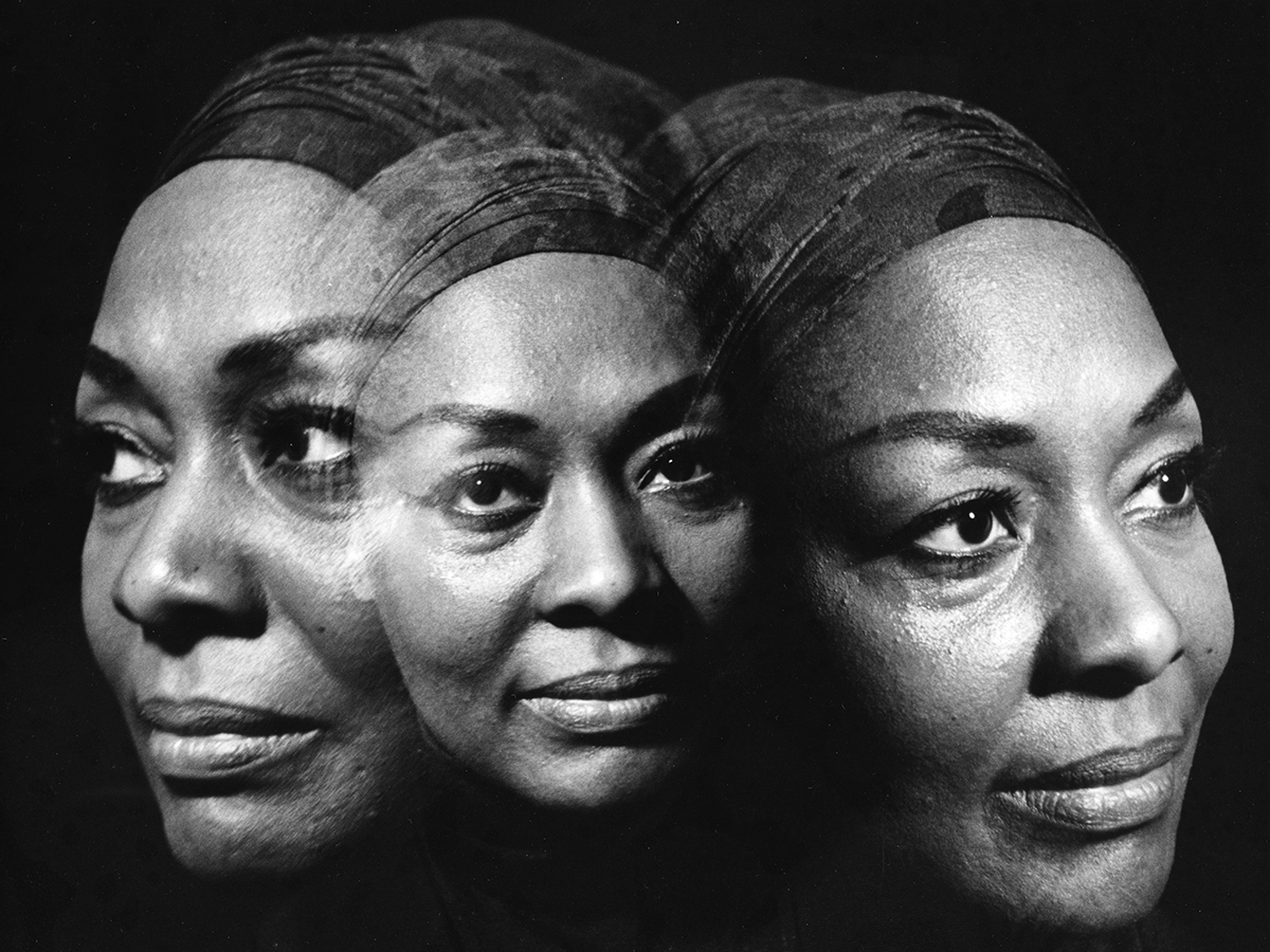 Multiple exposure photograph of singer Shirley Verrett