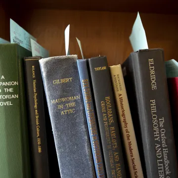 Books waiting to be taken out of the library