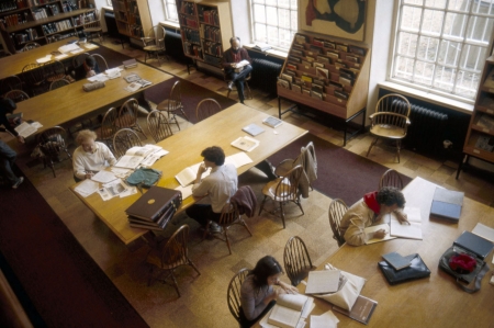 Fine Arts Library Reading Room in 1982