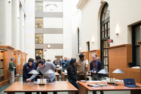 Collections showcase in the West Stacks Reading Room