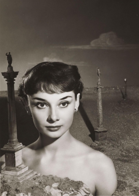 Audrey Hepburn. Photograph by Angus McBean, 1950.