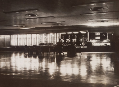 Computation lab at night, circa 1947.