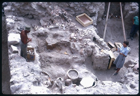 Thera excavation slides, Thera-Santorini excavation, 1968.