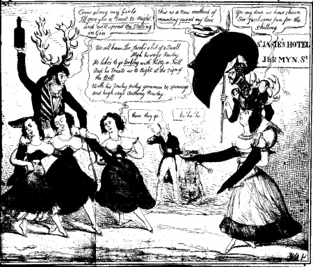 A page from Fairburn's edition of the trial between Sir Jacob Astley, Bart., and Thomas Garth for criminal conversation with Astley's wife, 1827.