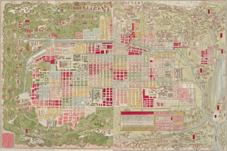 Map of Kyoto, 1881.