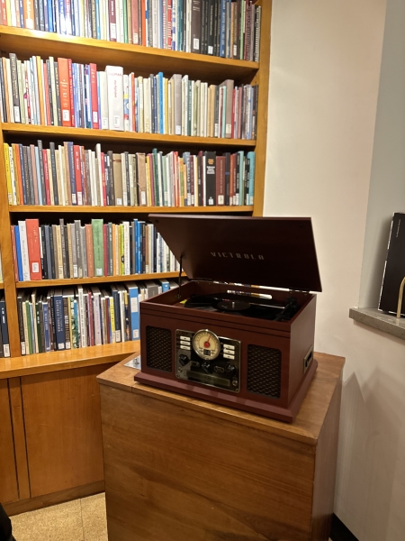 A record player