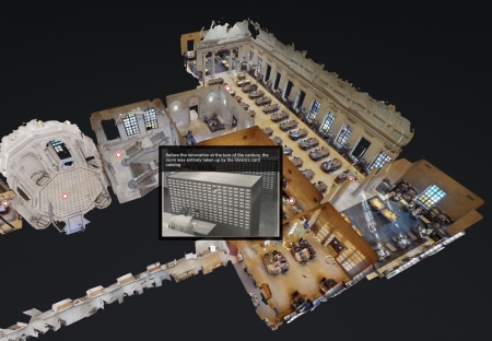 Virtual image of Widener Library