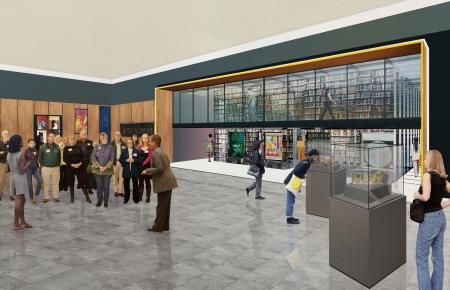 design for new discovery center with exhibition space and tours