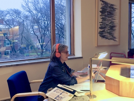 Eileen Myles during her fellowship