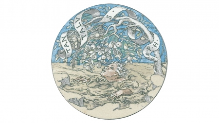 Bookplate for Philip Hofer, by Rudolf Ruzicka after a drawing by Holbein.