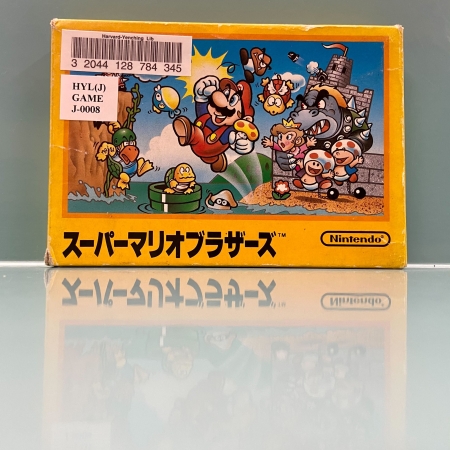 image of yellow video game box for Super Mario