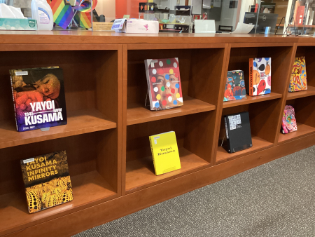 Books in the bookshelves