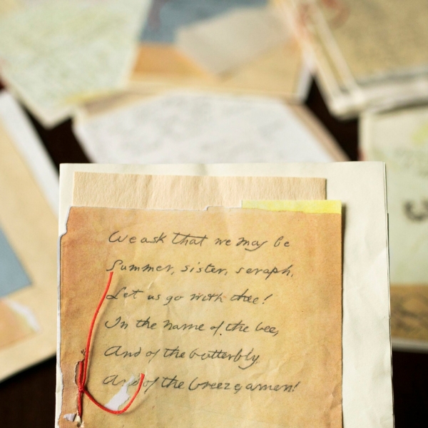 A prop fascicle created for the Dickinson series