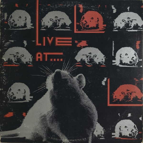 A montage of photos of a rat, with the text "Live at..."