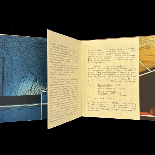Artists book containing text and images