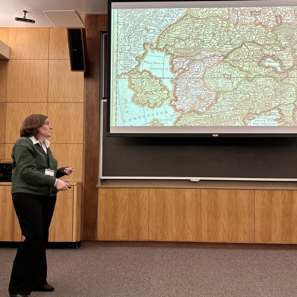 Bonnie Burns shares a map