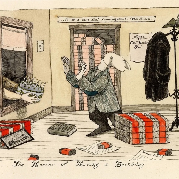 Edward Gorey illustration