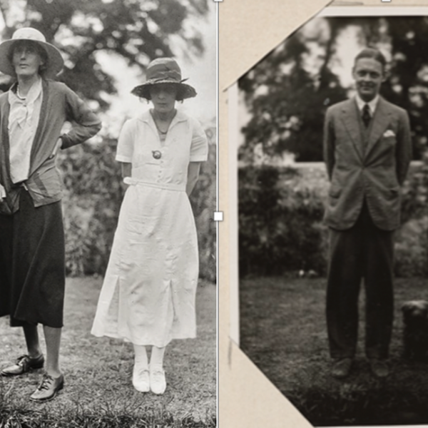 T. S. Eliot, Virginia Woolf, and Vivienne Eliot, 1932