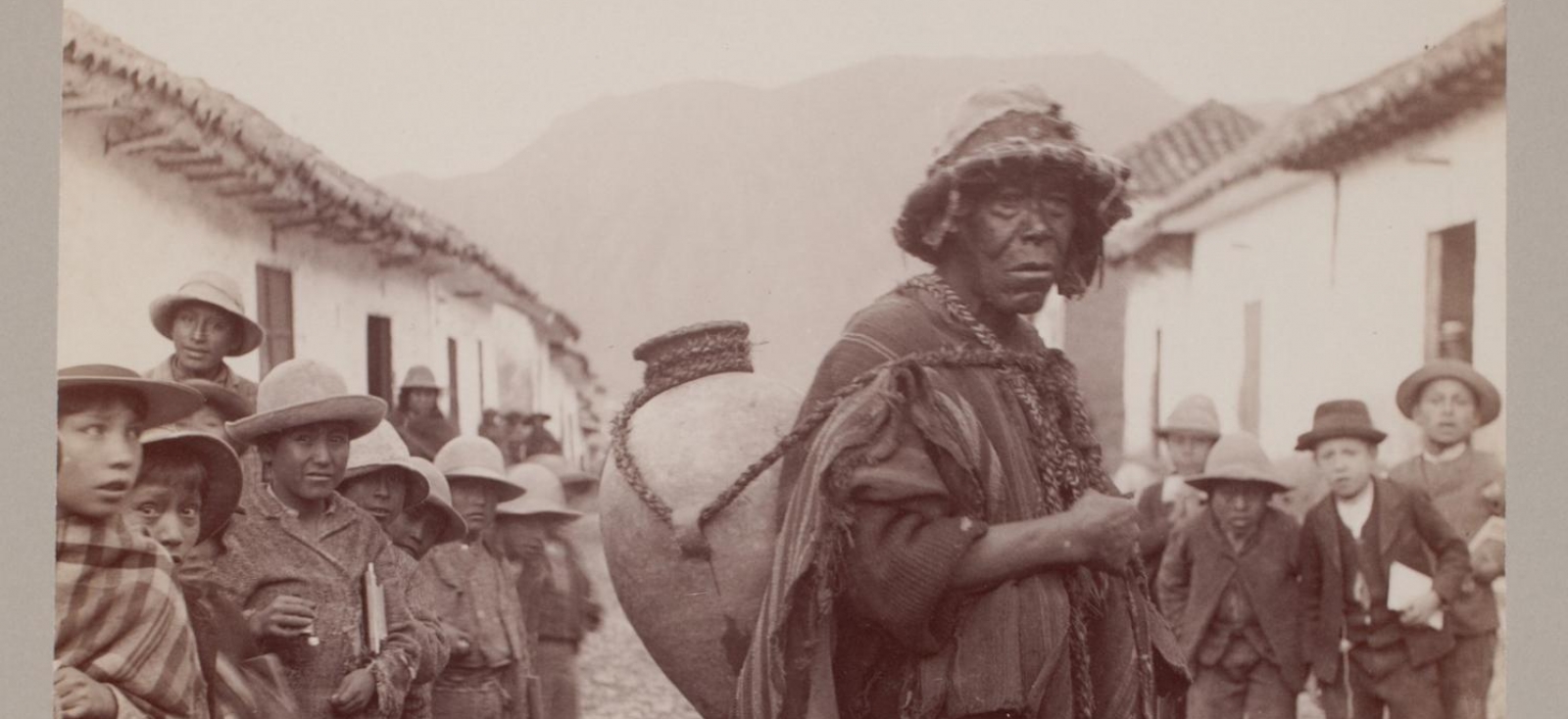 Water carrier, Sicuani, Southern Peru. From the Records of the Harvard College Observatory.