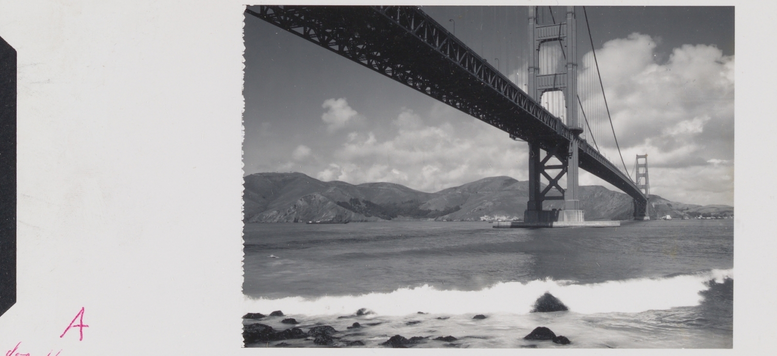 Test photo, showing Golden Gate Bridge, March 1961